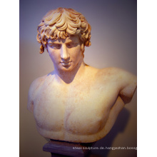 Außenverzierung Steinschnitzerei Marmor römische antinous Büste Statue